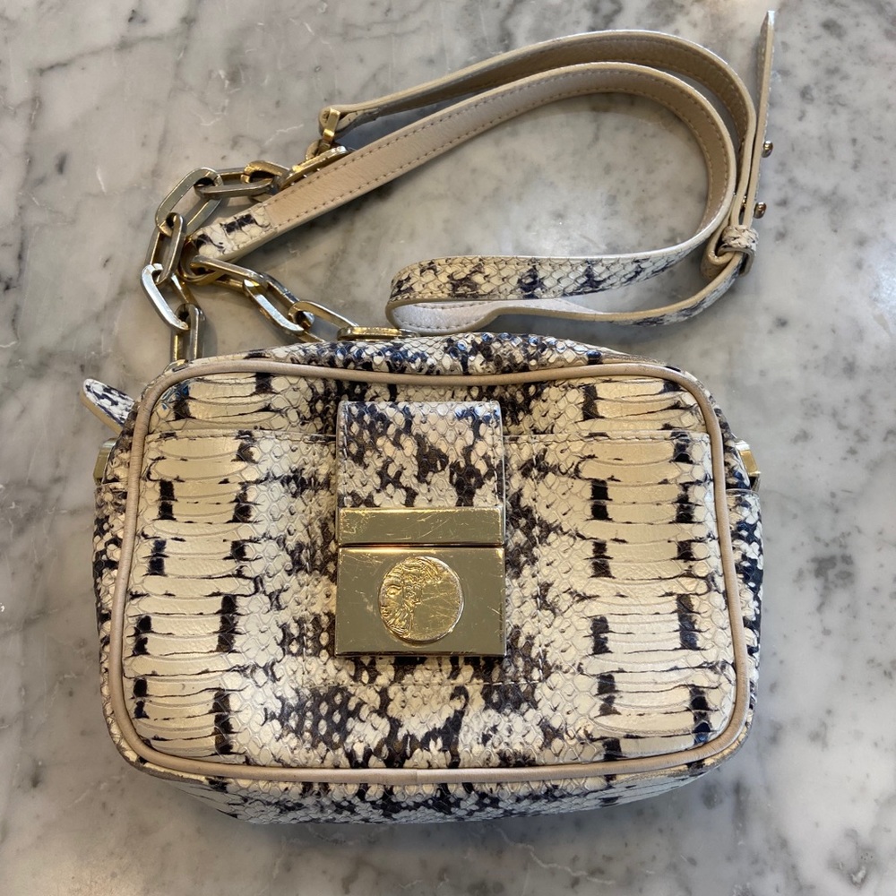 Versace Collection Snakeskin Crossbody
